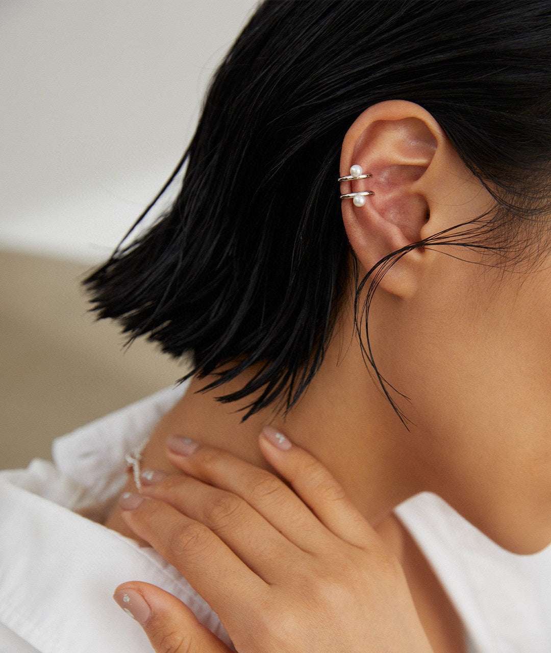 Nacre Rebellion Ear Cuff |Eudorra Jewelry.
