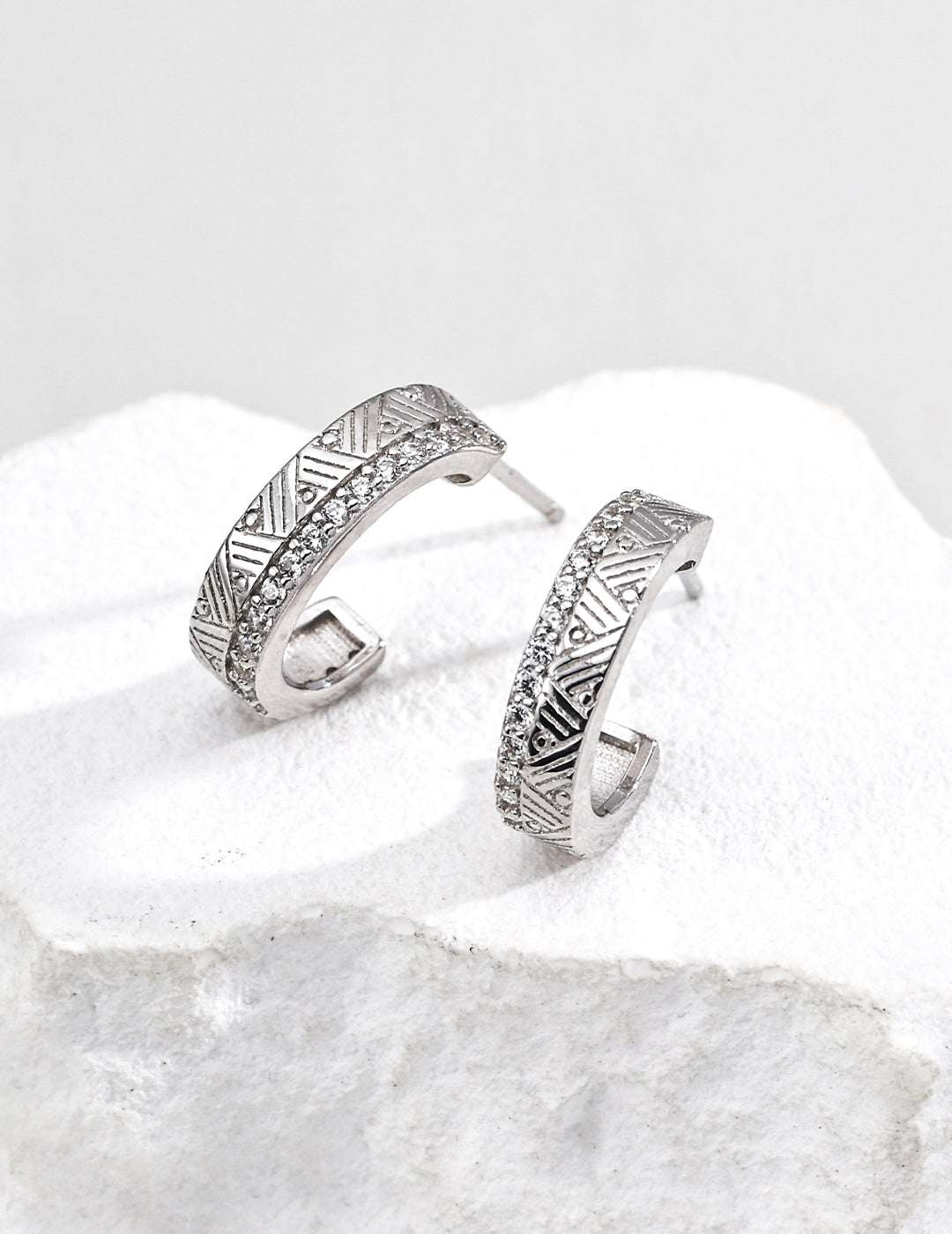 Chronicle Spark Earrings |Eudorra Jewelry.