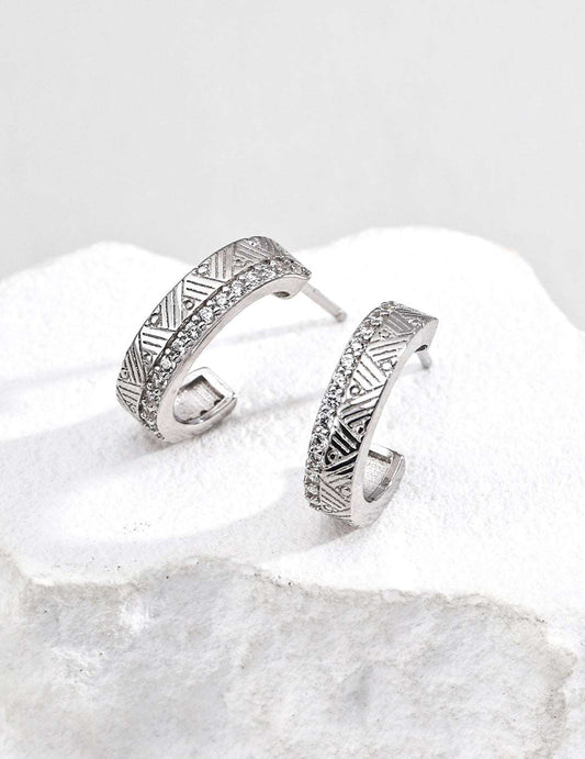Chronicle Spark Earrings |Eudorra Jewelry.