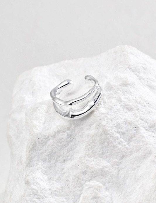 Raw Radiance Ear Cuff |Eudorra Jewelry.