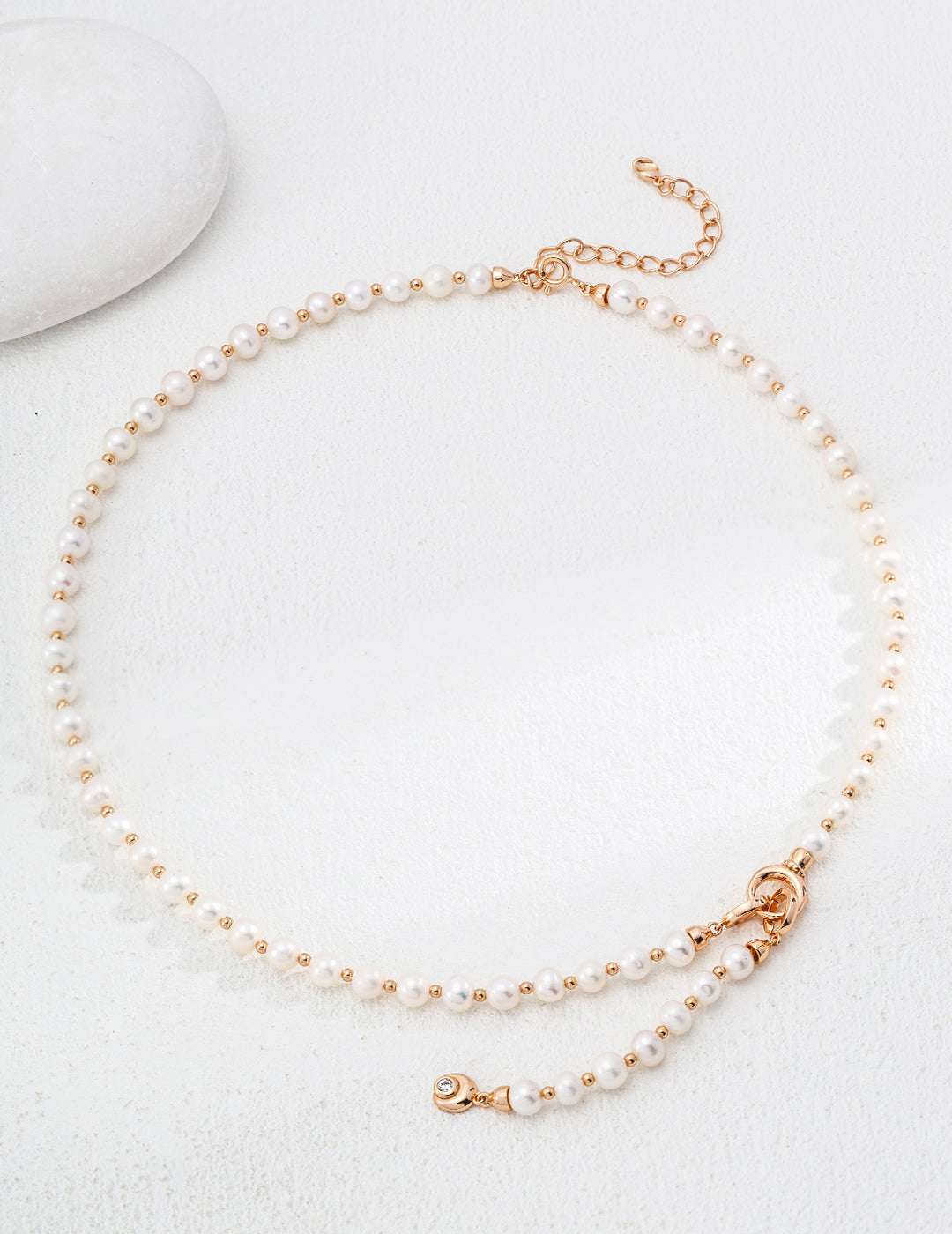 Double R Luster Necklace |Eudorra Jewelry.