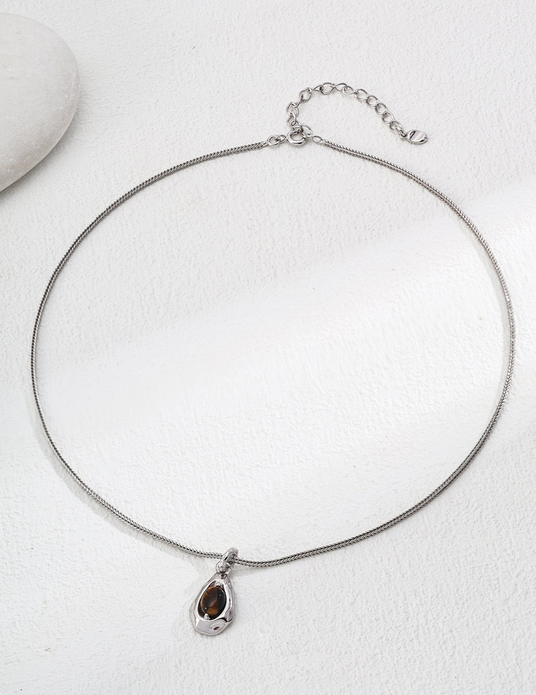 Malachite Pendant Necklace | Sterling Silver Pendant | Eudorra Jewelry