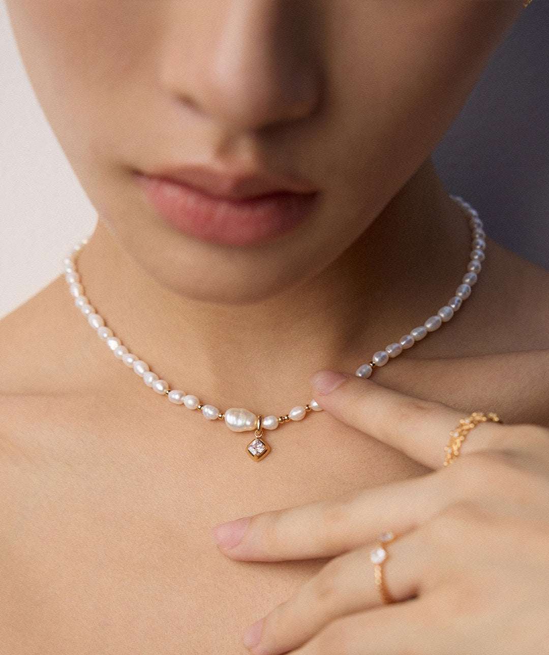 Luminous Echo Necklace ｜Eudorra Jewelry.